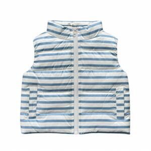 NEW BABYSPROUTS kid's puffer vest in ski blue stripe